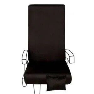 NiceSeats Airplane Seat Cover Black Drawstring Pouch Bus Train Travel OS New